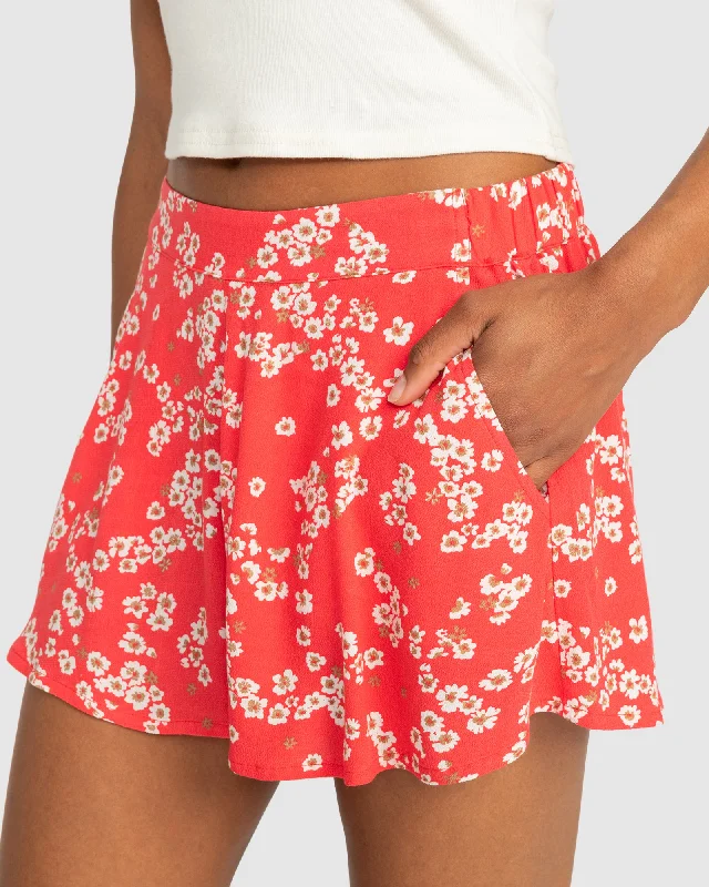 Womens Midnight Avenue Relaxed Fit Printed Shorts